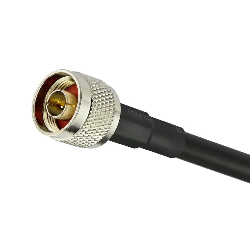 OEM LMR low loss coaxial jumper Cable N Male Right Angle to N Male Straight Plug RF Cable for 3G 4G GPS WIFI Antenna Cable